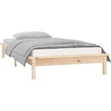  Okvir kreveta 75 x 190 cm za jednu osobu od masivnog drva | shoptok.hr