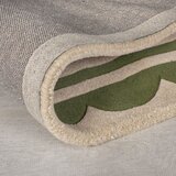 Flair Rugs Zelen/v naravni barvi ročno tkan volnen tekač 80x230 cm Lois Scallop – | Shoptok.si