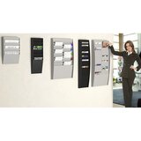 Paperflow Urejevalna tabla, 1 x 6 predelkov, VxŠxG 712 x 236 x 79 mm, svetlo siva | Shoptok.si