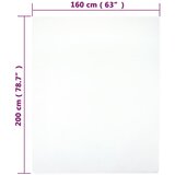  Plahta s gumicom od žerseja bijela 160x200 cm pamučna | shoptok.hr