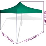  Zeleni sklopivi šator 3 x 3 m | shoptok.hr