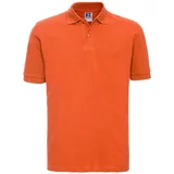 RUSSELL Orange Men's Polo Shirt 100% Cotton