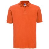 RUSSELL Orange Men's Polo Shirt 100% Cotton Cene