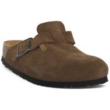 Birkenstock Natikači BOSTON DARK THEA calz s Kostanjeva Cene