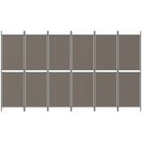 Sobna pregrada s 6 panela antracit 300x200 cm od tkanine | shoptok.hr