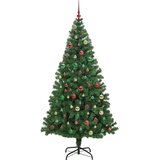 vidaXL Umestno božično drevo Zelena 180 cm PVC, jeklo in plastika | Shoptok.si