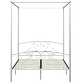  Okvir za krevet s nadstrešnicom bijeli metalni 140 x 200 cm | shoptok.hr