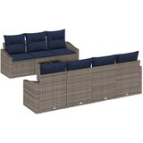  Set sofe s jastukom 8 pcs Siva i mornarsko plava poliratan | shoptok.hr