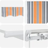  Skrovita tenda Šareni 450 × 350 cm Poliester i čelik | shoptok.hr