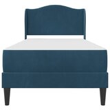  Okvir za krevet s uzglavljem Plava 80 x 200 cm Baršun - Plava 80 x 200 cm | shoptok.hr