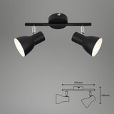 BRILONER 10698891 - Spot svetiljka 2xE14/25W/230V crna | Eponuda.com
