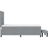  Krevet s opruga kutije Svijetlo siva 90 x 200 cm tkanina | shoptok.hr