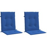  Jastuci za vrtne stolice 2 kom plavi 100 x 50 x 3 cm od tkanine | shoptok.hr