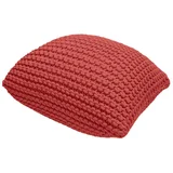 Rdeč pleten tabure Knit –