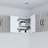  Zidni kutni ormar Betonski sivi 57 x 57 x 40 cm | shoptok.hr