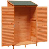  Vrtna Šupa s krovom Smeđa 106 x 56 x 176,5 cm Čvrsto drvo jele | shoptok.hr