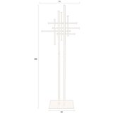 Dutchbone Črn jeklen obešalnik 71x185 cm Rumex – | Shoptok.si