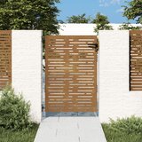 vidaXL Vrtna vrata 85x150 cm corten jeklo kvadraten dizajn | Shoptok.si