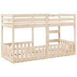 Krevet na kat 90 x 200 cm od masivne borovine | shoptok.hr