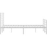  Metalni okvir kreveta uzglavlje i podnožje bijeli 120x190 cm | Eponuda.com