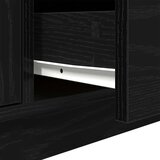 vidaXL TV omarica z LED lučmi črna 100x41x50 cm | Shoptok.si