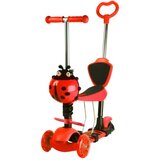 Aristom 652 Bubamara 5u1 Trotinet sa LED točkovima crveni | ePonuda.com
