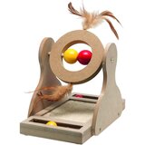Flamingo WOODEN TUMBLER Grebalica za mačke, Bež Cene