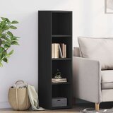  Visoka komoda crna 30x41x124 cm od konstruiranog drva | shoptok.hr