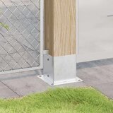  Postolja za stupove kvadratna 12 kom 141x141 mm pocinčani čelik | shoptok.hr