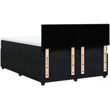  Krevet s oprugama i madracem crni 160x200 cm baršunasti | shoptok.hr