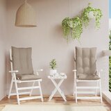vidaXL Jastuci za stolicu s visokim naslonom 2 kom smeđesivi tkanina | shoptok.hr