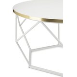  Konferencijski stočić DIAMOND 40x70 cm zlatna/bela | Eponuda.com