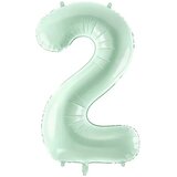 PARTY DECO balon iz folije številka ''2'', 72cm, pastelno zelen Cene