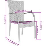  3-dijelni vrtni blagovaonski set od poliratana smeđi | Eponuda.com