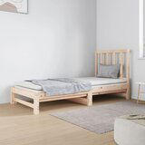 The Living Store Izvlečna dnevna postelja 2x(90x190) cm trdna borovina - Dnevna Postelja, (21508889) | Shoptok.si