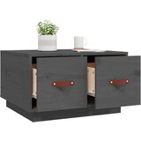  Stolić za kavu sivi 60 x 53 x 35 cm od masivne borovine | shoptok.hr