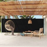 vidaXL Uvlačiva bočna tenda za terasu 180 x 600 cm crna | shoptok.hr