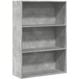  Regal za knjige boja betona 80x30x114 cm konstruirano drvo | Eponuda.com