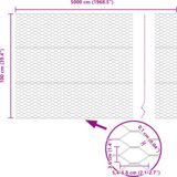 vidaXL Heksagonalna Ograda Zelena 1x50 m Čelik | shoptok.hr