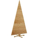 vidaXL Božična drevesa z stojalom Rjava 210 cm Trdna borovina | Shoptok.si