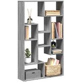  Regal za knjige siva boja hrasta 72x20x120,5 cm konstruirano drvo | shoptok.hr