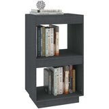 vidaXL knjižna omara siva 40x35x71 cm trdna borovina | Shoptok.si