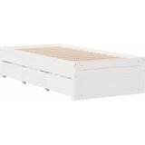  s regalom za knjige bez madraca bijeli 90x200cm borovina | shoptok.hr