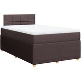 Maison Chic Box spring postelja - Vzmetna postelja z vzmetnico temno rjava 120x190 cm blago SL11250, (21905733) Cene