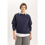 Defacto Oversize Fit Crew Neck Thick Sweatshirt Cene