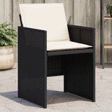 Maison Chic Vrtni stoli - Stol za vrt z blazinami 4 kosi črn poli ratan JS2217, (21876703) | Shoptok.si