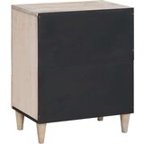 vidaXL Noćni ormarić s ladicama Bež 50 x 33 x 60 cm masivno drvo manga | shoptok.hr