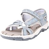 Rieker Sandali golobje modra / svetlo modra / siva / srebrno-siva | Shoptok.si