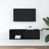 TV ormarić crni hrast 80x31x25,5 cm konstruirano drvo | Eponuda.com