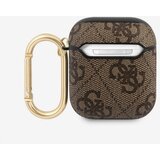 Guess 4G Script PC/PU Airpods 1/2 Brown Ovitek Vijolična | Shoptok.si